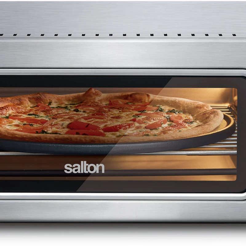 Salton Pizzadesso Professional Air Fryer Pizza Oven with Peel - Stainless Steel