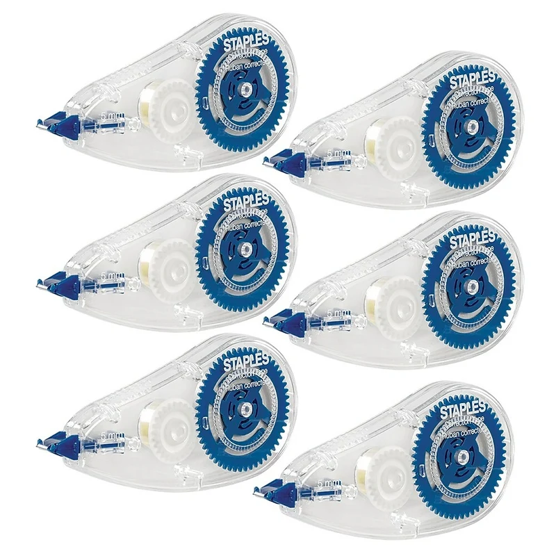 Staples Correction Tape - 6 Pack