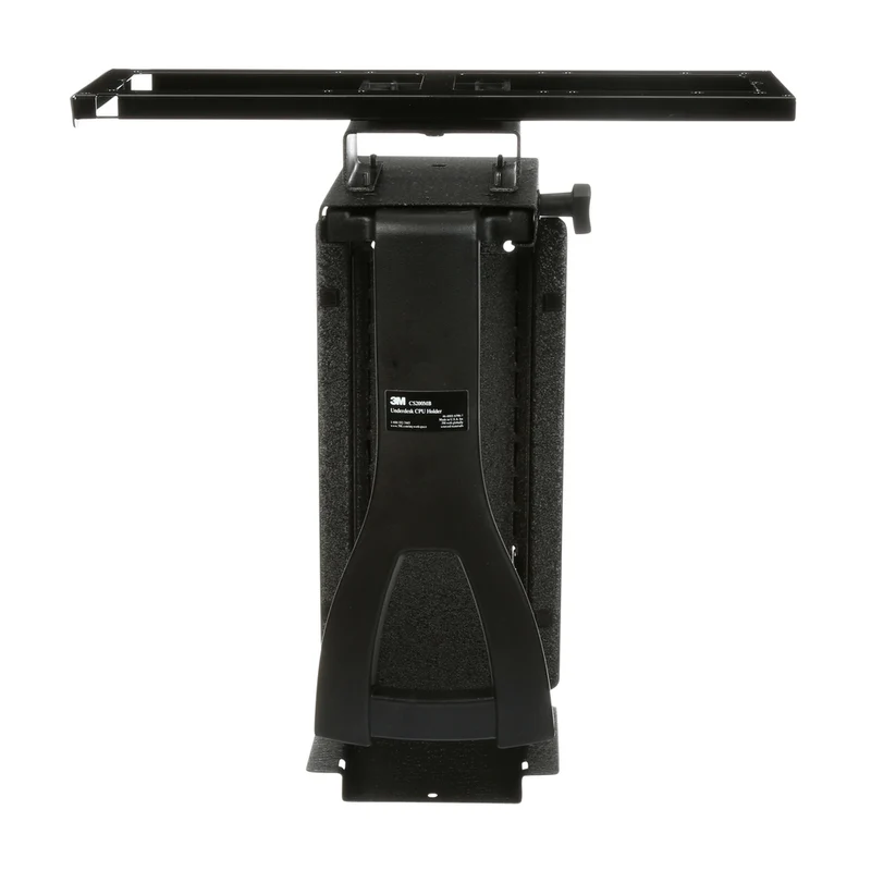 Support d’ordinateur à pivotement pour dessous de bureau 3M, noir