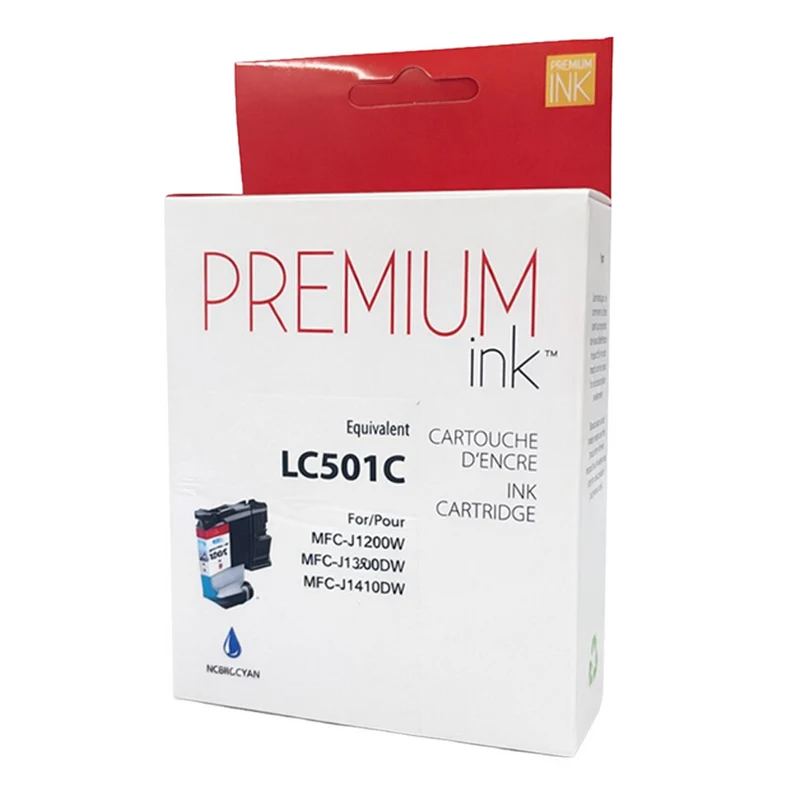 Premium Ink Brother LC501 4-Pack Alternative Ink Cartridge - Standard Yield - Black/ Combo Colour