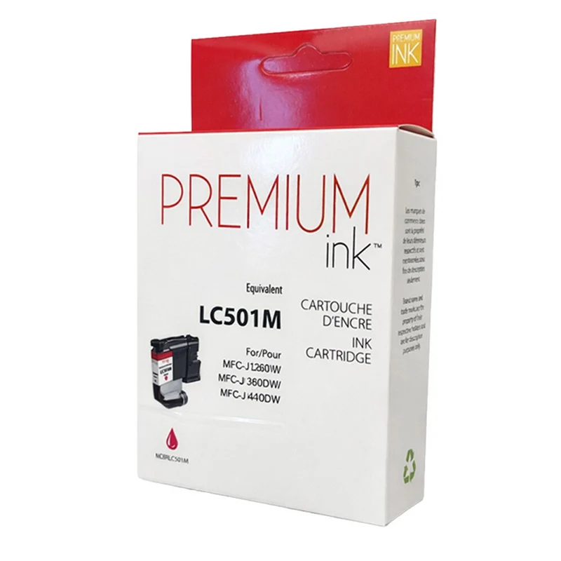 Premium Ink Brother LC501 4-Pack Alternative Ink Cartridge - Standard Yield - Black/ Combo Colour