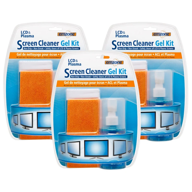Emzone Lcd & Plasma Screen Cleaner Gel Kit - 200 mL - 6 Pack