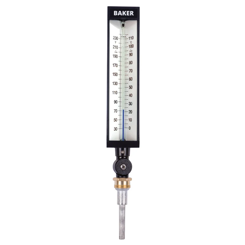 Baker - 9VU35-245 Thermomètre industriel, 0 à 114°C/30 à 240°F