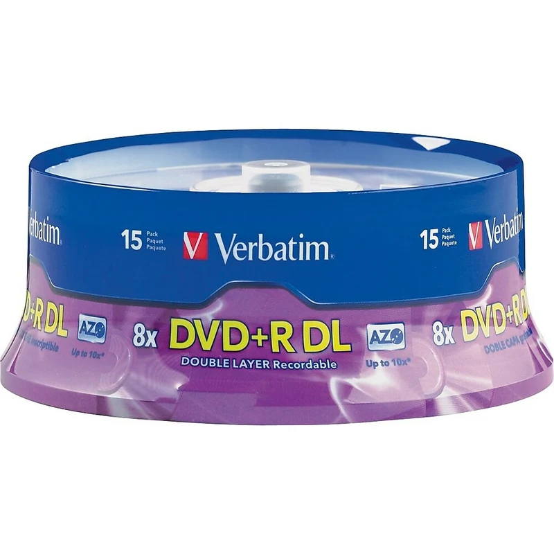 Verbatim DVD+R DL 8.5GB 8x 15-Pack Spindle