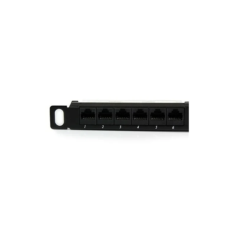 StarTech ® Tableau de connexion Cat5e 110 Ethernet RJ45 0,5 U à 24 ports à montage en bâti