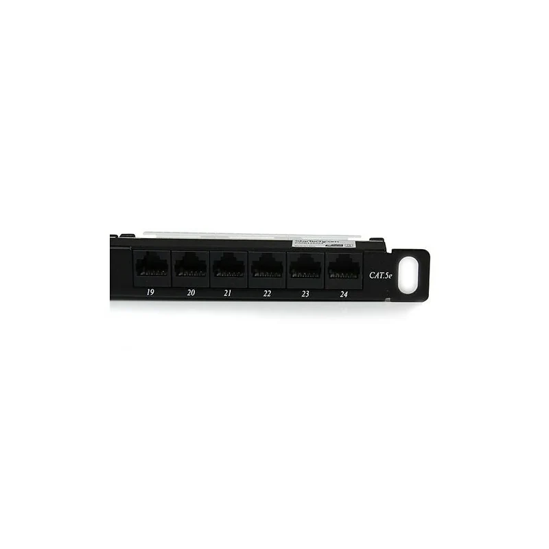 StarTech ® Tableau de connexion Cat5e 110 Ethernet RJ45 0,5 U à 24 ports à montage en bâti