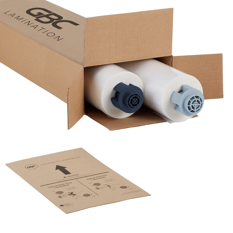 GBC - Rouleaux de pellicule thermique Ezload Ultima 35 - transparent - 5 mil - 12 po x 100 pi - paquet de 2