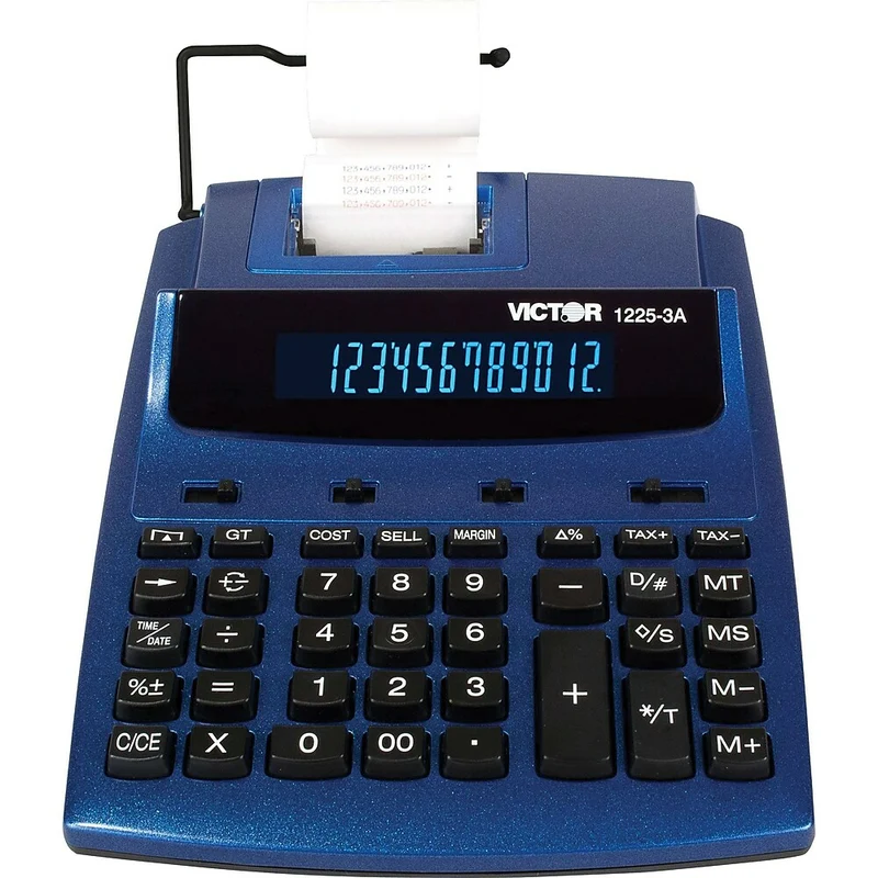 Victor - Calculatrice imprimante commerciale robuste 12253A à 12 chiffres