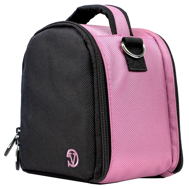 Vangoddy - Sac à bandoulière rembourré pour appareil photo - rose pâle
