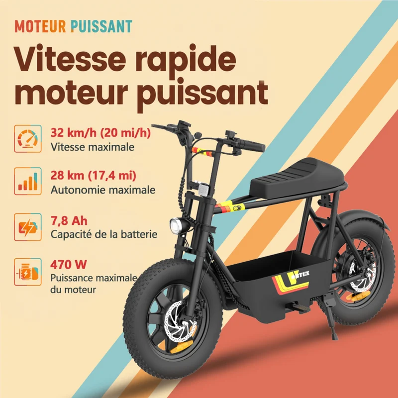 Gyrocopters - Trottinette électrique Vortex pour adultes et adolescents - Vitesse 32 km/h - Autonomie 28 km - Application - Noir