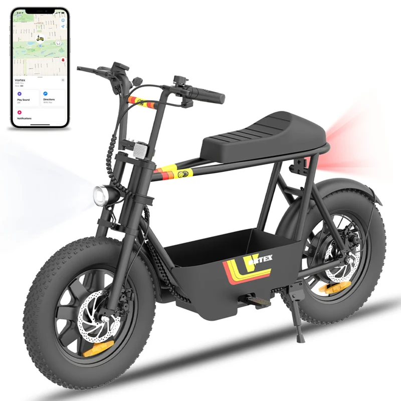 Gyrocopters Vortex Electric Scooter for Adults & Teens - Speed 32 kmph - Range 28 km - APP - Black