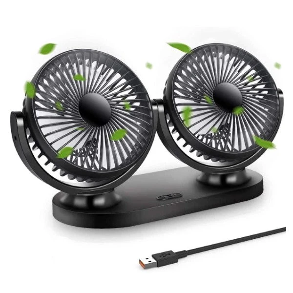 Mini Portable Fan USB 360º Black (Refurbished A+)