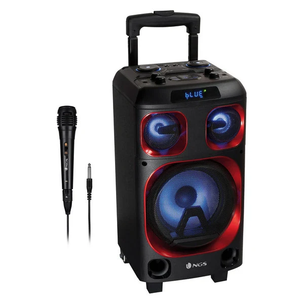 Portable Bluetooth Speakers NGS WILDSKAZERO 120W Black/Red