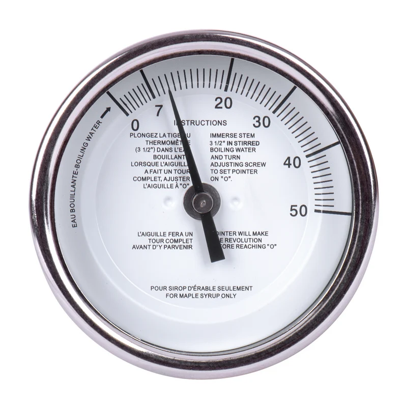 Baker - T3109MSSP Thermomètre à tige pour sirop d'érable, cadran de 3", tige de 9"