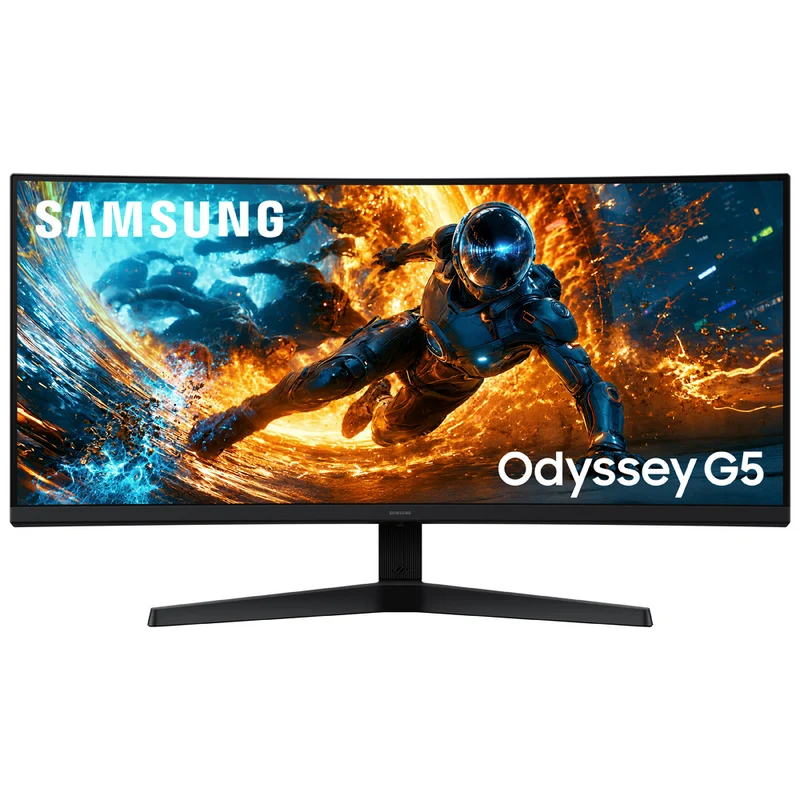 Samsung - Moniteur de jeu incurvé 34 po Odyssey G5 - LS34HG550ENXZA