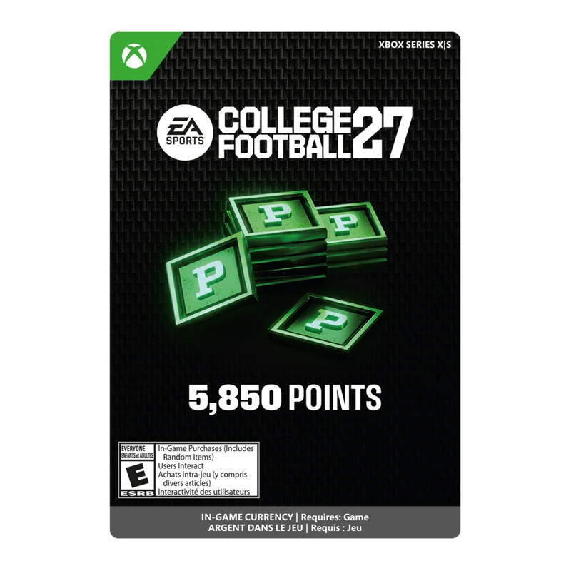 College Football 27 - 5850 Cut Points for Xbox Series X|S [Code Électronique]