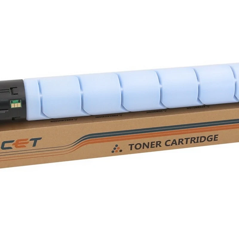 CET Konica Minolta Bizhub C458/658/Develop ineo +458/+658/Olivetti d-Color MF-454/654 TN-514C/B1207 Toner Cartridge - Standard Yield - Cyan