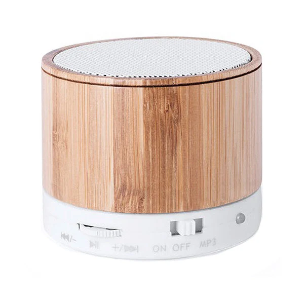 Wireless Bluetooth Speaker USB FM 3W Bamboo 146143