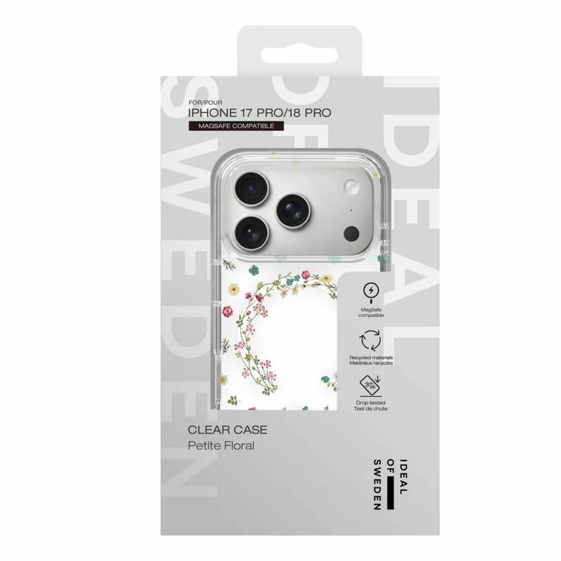 Ideal of Sweden Clear MagSafe Case for iPhone 17 Pro - Petite Floral