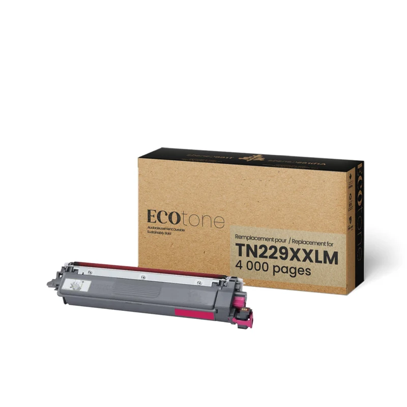 Ecotone Brother TN229XXLM Cartouche de toner remanufacturée - Rendement très élevé - Magenta