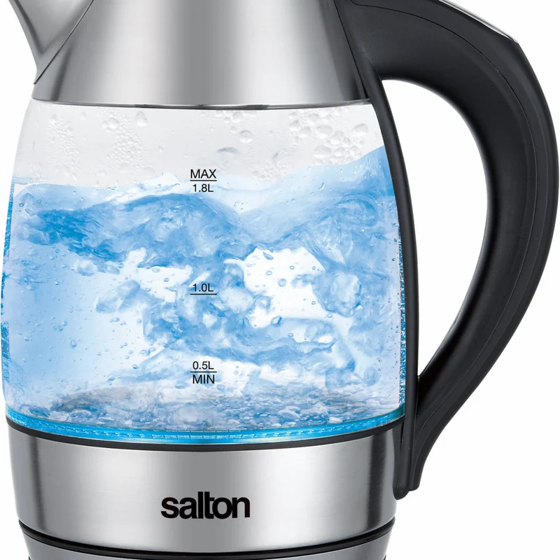 Salton Temperature Control 1.8 L Kettle & Tea Steeper - Silver
