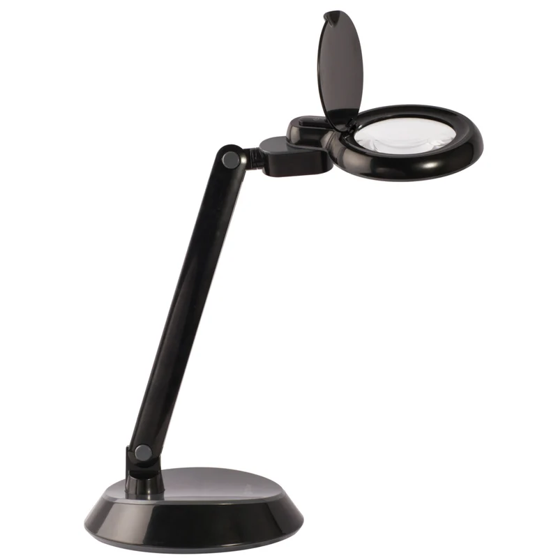 OttLite - Lampe de bureau loupe LED gain de place - Clearsun - Noir