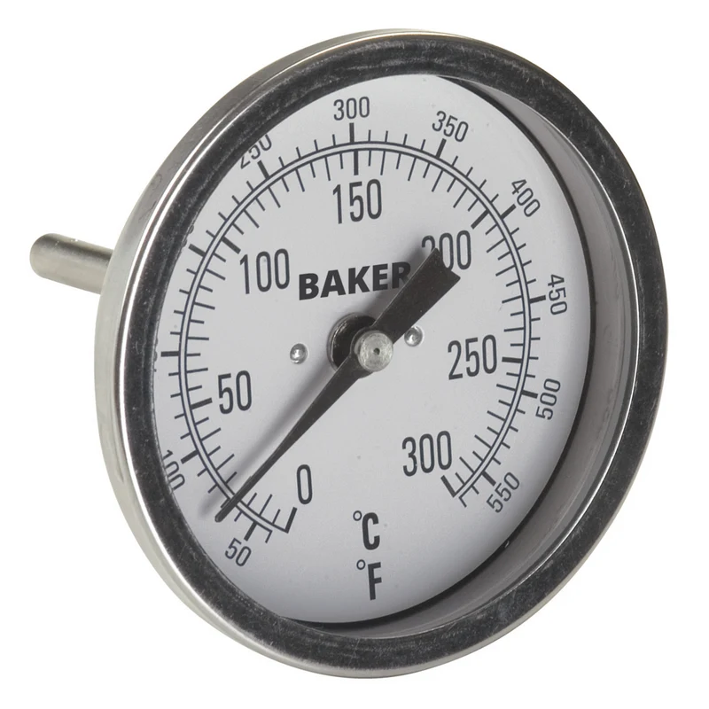 Baker T30025-550 Bimetal Thermometer - 50 to 550°F/0 to 300°C