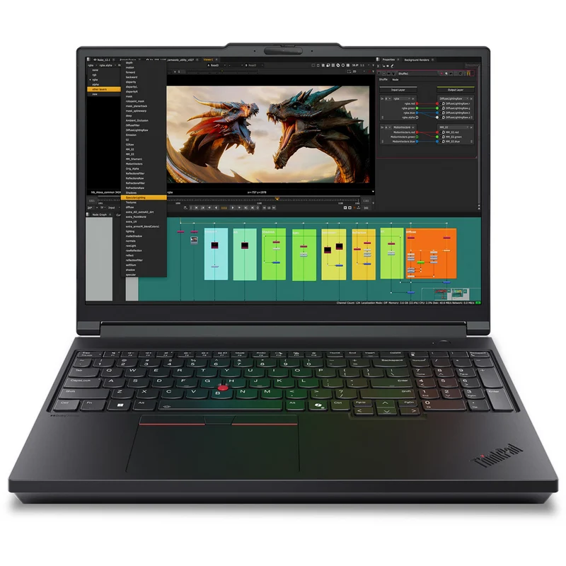Lenovo ThinkPad P16 Gen 3 16" Laptop - Intel Ultra 7 255HX - Nvidia RTX PRO 1000 - 32 GB RAM - 512 GB SSD - Windows 11 Pro - Black