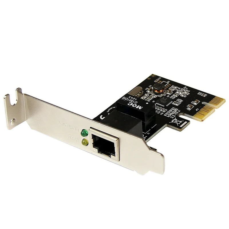 StarTech PCI Express PCIe Gigabit NIC Server Adapter Network Card, Low Profile, 1 Port
