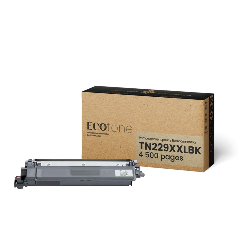 Ecotone Brother TN229XXLBK Cartouche de toner remanufacturée - Rendement très élevé - Noir