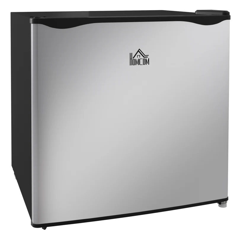 HOMCOM Compact Mini Freezer with Adjustable Temperature - 1.1 cu. ft. - Silver