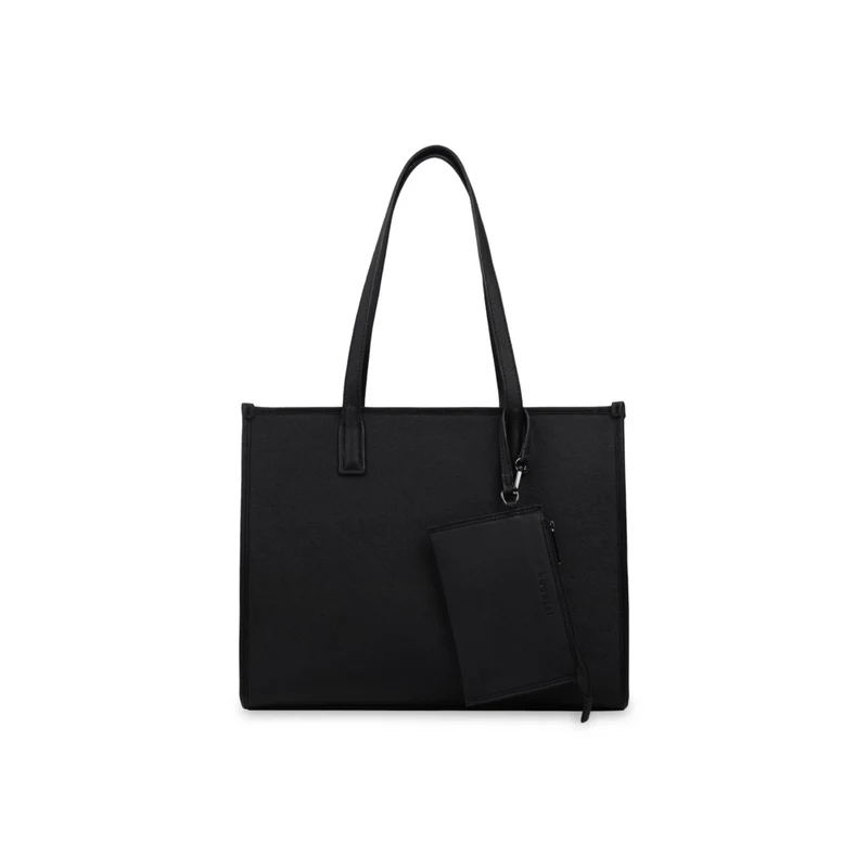 Bugatti Astoria Saffiano Tote Bag for Laptops Up to 15.6" – Black