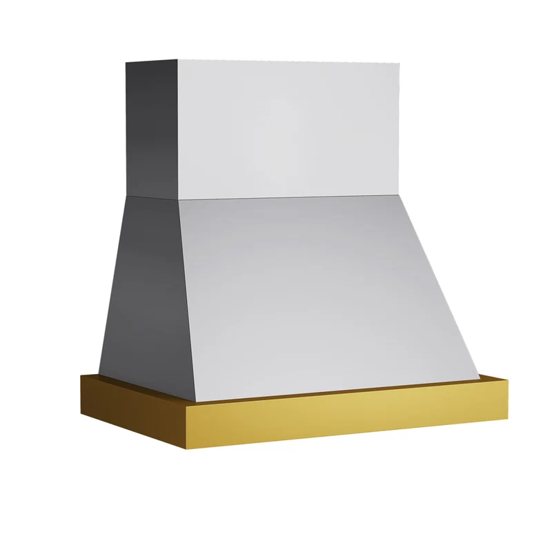 KUCHT KRH36SG 36 po Hotte murale - 900 CFM - Acier inoxydable avec accents dorés