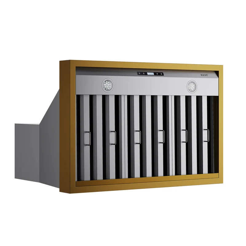 KUCHT KRH36SG 36 po Hotte murale - 900 CFM - Acier inoxydable avec accents dorés