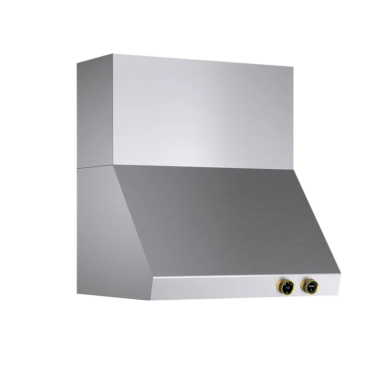 KUCHT KRH300-GL-C 30 po Hotte murale - avec commandes numériques - 900 CFM - Acier inoxydable/Or
