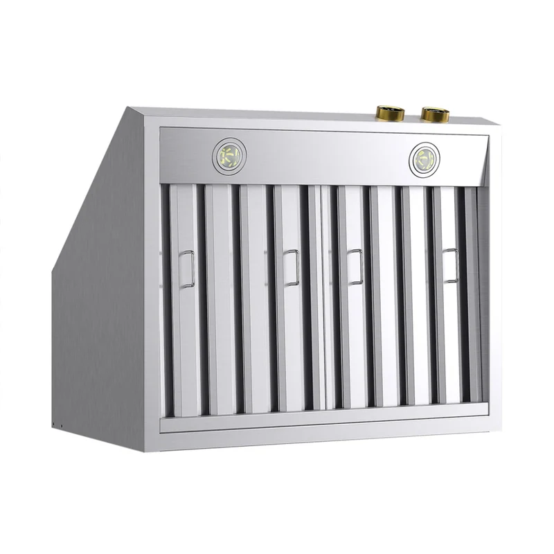 KUCHT KRH300-GL-C 30 po Hotte murale - avec commandes numériques - 900 CFM - Acier inoxydable/Or