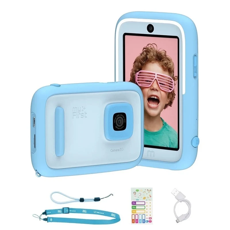 myFirst Camera 50 Kids Digital Camera with AI Editor - Blue