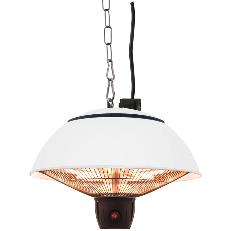 Westinghouse - 1500-Watt Outdoor Hanging Infrared Electric Patio Heater - White
