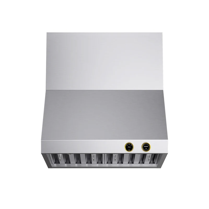 KUCHT KRH300-GL-C 30" 900 CFM Wall Mounted Range Hood with Digital Controls - Stainless Steel/Gold