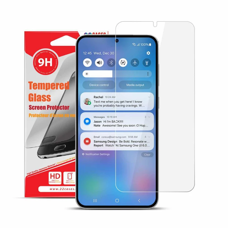 22 Cases Tempered Glass Screen Protector for Galaxy S26+