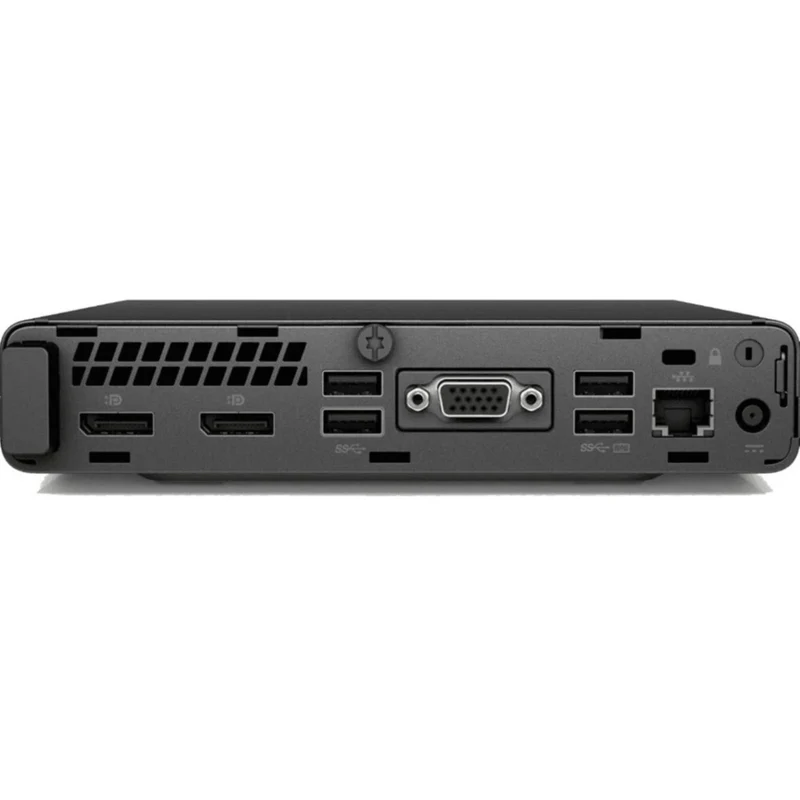HP ProDesk 600 G4 Mini Refurbished Desktop Computer - Intel i5‑8500T - 256 GB SSD - 16 GB RAM - Windows 11 Pro - Black