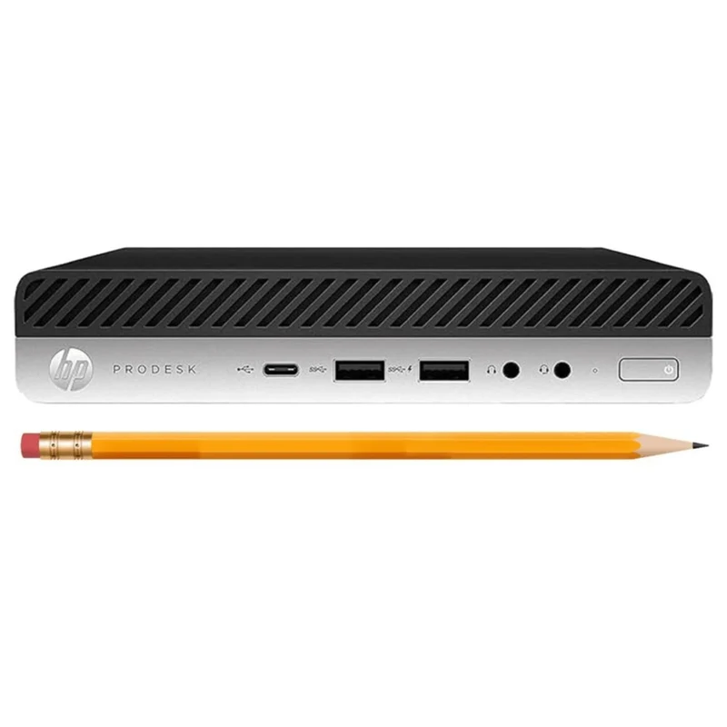 HP ProDesk 600 G4 Mini Refurbished Desktop Computer - Intel i5‑8500T - 256 GB SSD - 16 GB RAM - Windows 11 Pro - Black