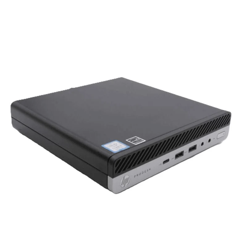 HP ProDesk 600 G4 Mini Refurbished Desktop Computer - Intel i5‑8500T - 256 GB SSD - 16 GB RAM - Windows 11 Pro - Black