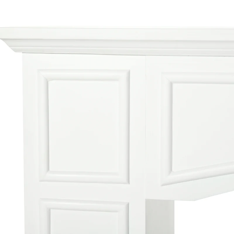 HOMCOM - Manteau de foyer 29 po pour entourage de foyer, blanc