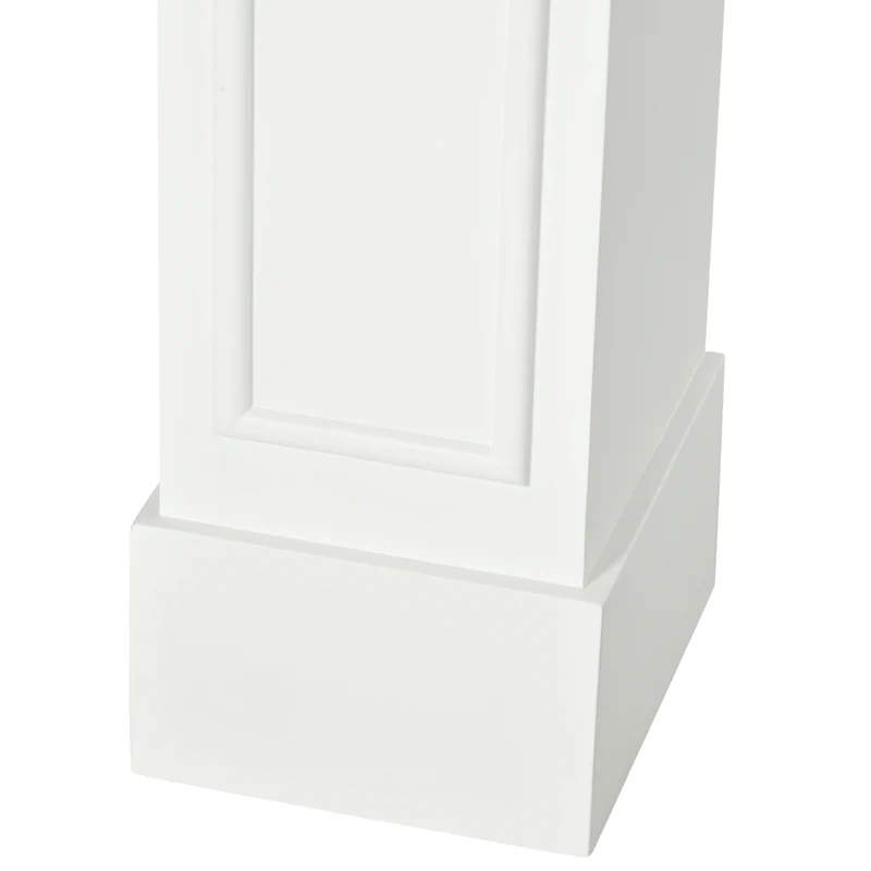 HOMCOM - Manteau de foyer 29 po pour entourage de foyer, blanc