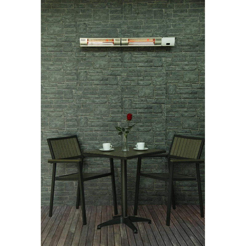 EnerG+ - 1500-Watt Infrared Electric Wall Mounted Outdoor Patio Heater with Remote