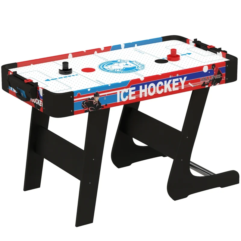 Soozier 40" Air Hockey Table with 2 Pucks - 2 Pushers - Folding Arcade Table