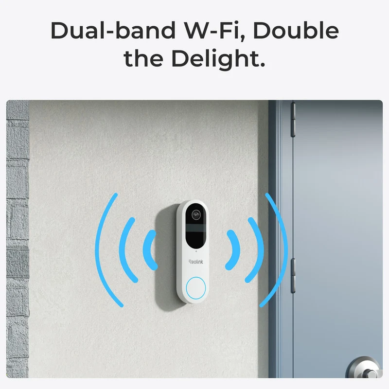 Reolink 2K 4MP Battery Video Doorbell Camera Head-to-Toe View, WiFi ,Two-Way Talk White