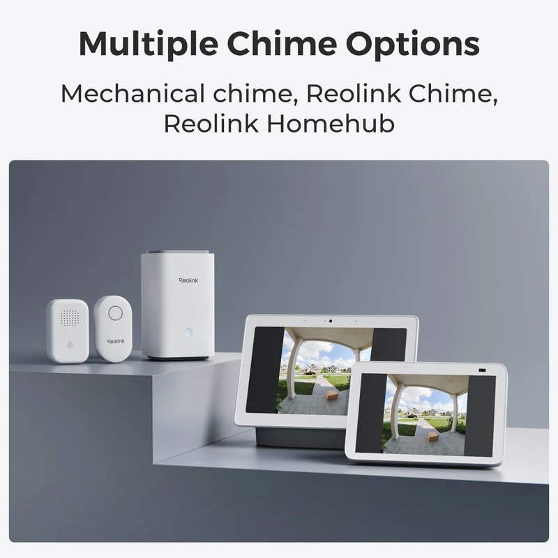 Reolink 2K 4MP Battery Video Doorbell Camera Head-to-Toe View, WiFi ,Two-Way Talk White