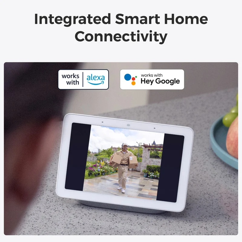 Reolink 2K 4MP Battery Video Doorbell Camera Head-to-Toe View, WiFi ,Two-Way Talk White